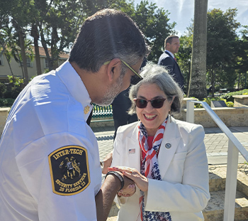 Mayor Daniella Levine Cava with Inter Tech Security